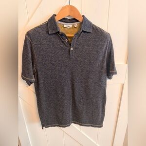 ROWM Navy Tan Polo Shirt Men’s Medium 100% cotton